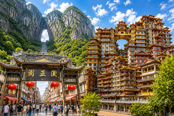 8D6N ZHANGJIAJIE / WUHAN / PHOENIX ANCIENT TOWN / YUEYANG